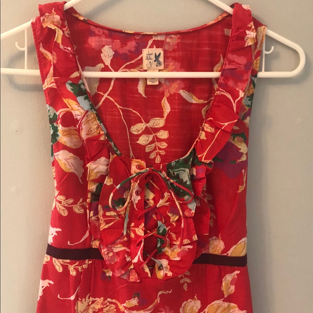 Beautiful sleeveless Anthropologie blouse